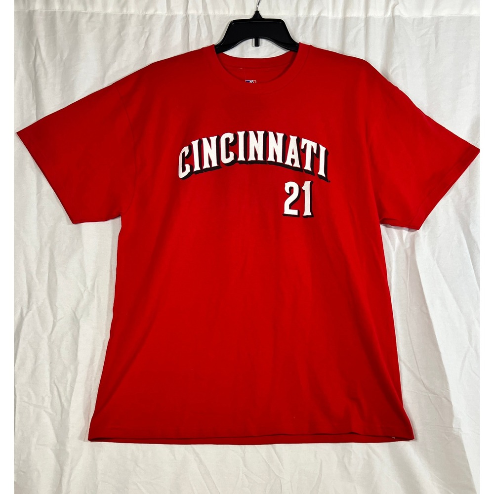 Cincinnati Reds Frazier 21 Baseball T Shirt Red MLB Licensed‎ Adult XL NWT